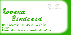 rovena bindseid business card